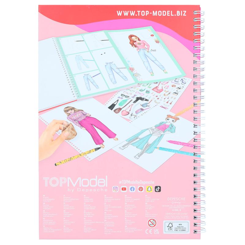 TOPModel Album à colorier avec set crayons - La Dame en Bois - Jeux & jouets